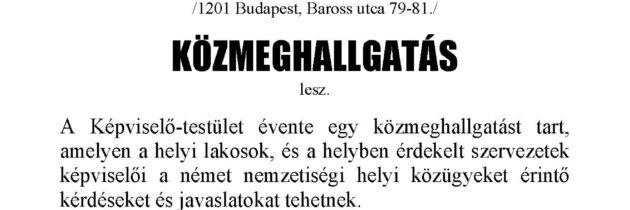 KÖZMEGHALLGATÁS